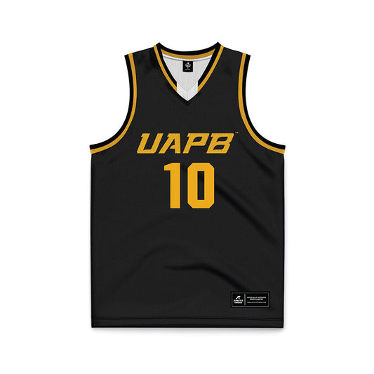 UAPB - NCAA Men's Basketball : Landon Johnson - Black Basketball Jersey-0