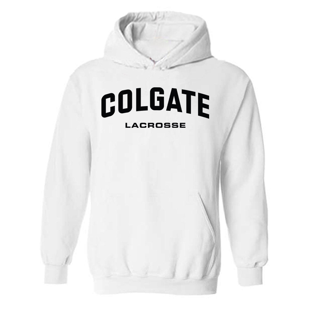  Colgate - NCAA Men's Lacrosse : Casey Quinson - Classic Shersey Hooded Sweatshirt-0