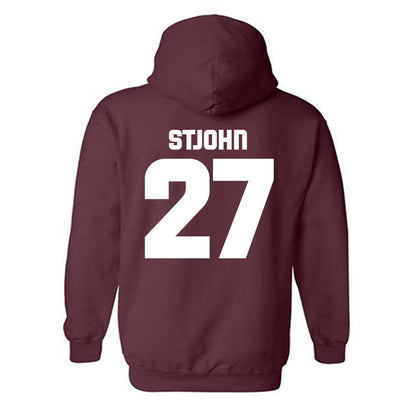 Colgate - NCAA Men's Soccer : Alex StJohn - Classic Shersey Hooded Sweatshirt-1