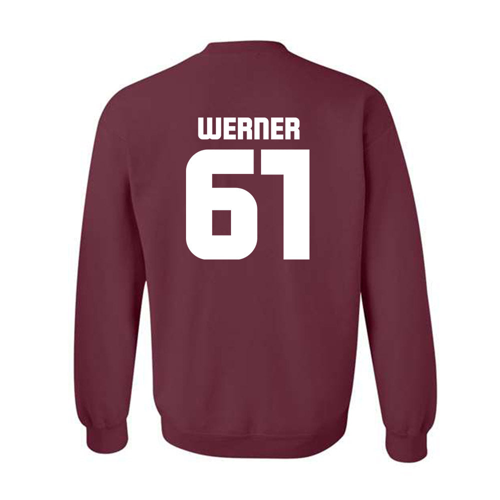 Colgate - NCAA Football : Dominic Werner - Classic Shersey Crewneck Sweatshirt-1