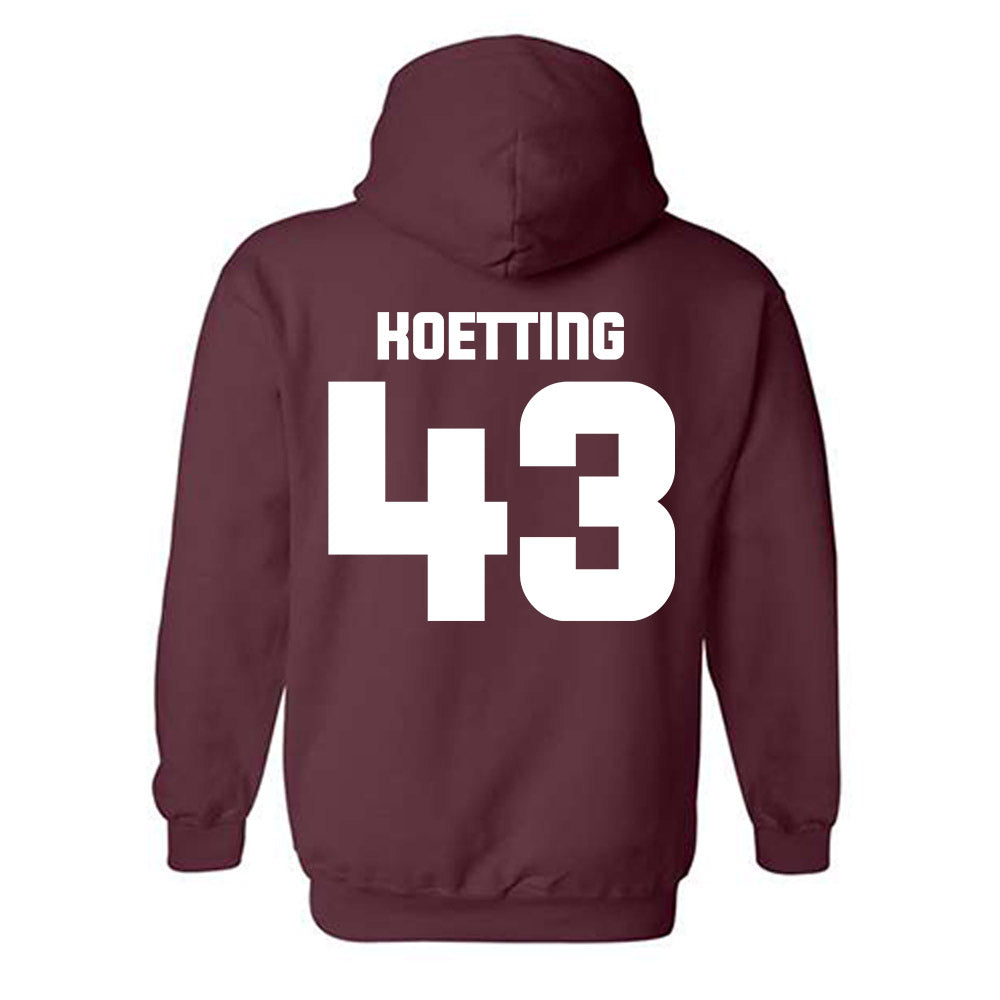 Colgate - NCAA Football : Jeb Koetting - Classic Shersey Hooded Sweatshirt-1