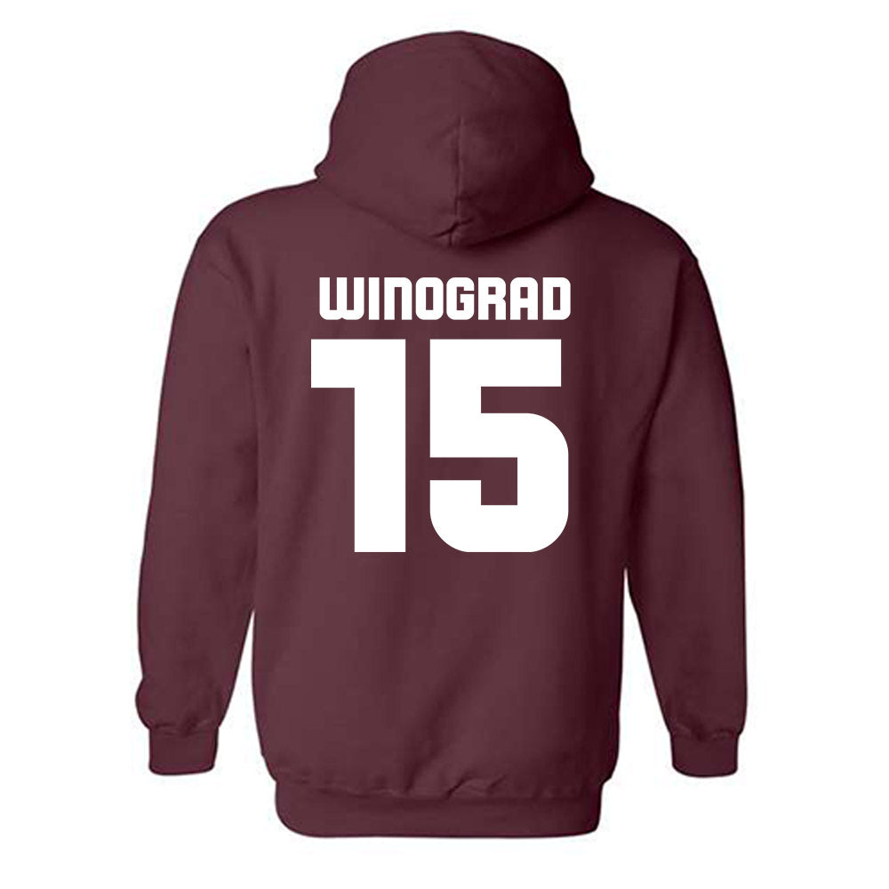 Colgate - NCAA Men's Soccer : Liam Winograd - Classic Shersey Hooded Sweatshirt-1