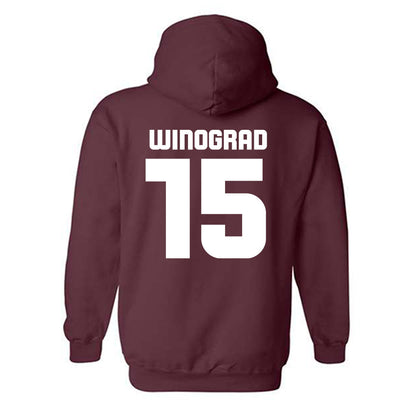 Colgate - NCAA Men's Soccer : Liam Winograd - Classic Shersey Hooded Sweatshirt-1