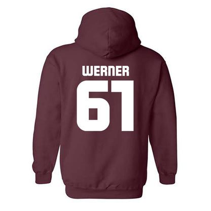 Colgate - NCAA Football : Dominic Werner - Classic Shersey Hooded Sweatshirt-1