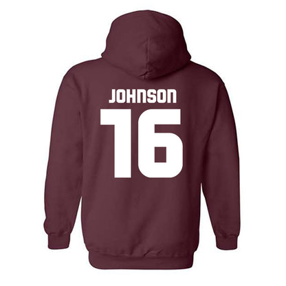 Colgate - NCAA Football : Jaydon Johnson - Classic Shersey Hooded Sweatshirt-1
