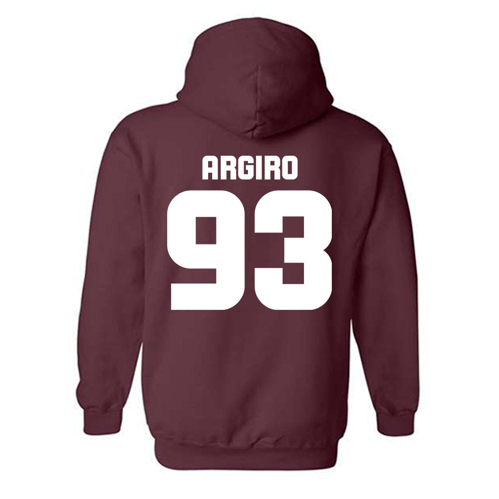 Colgate - NCAA Football : Grant Argiro - Classic Shersey Hooded Sweatshirt-1
