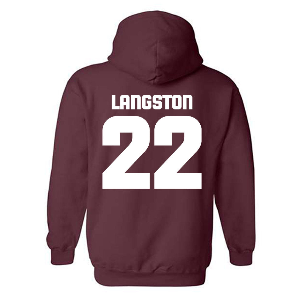 Colgate - NCAA Football : Kenny Langston - Classic Shersey Hooded Sweatshirt-1