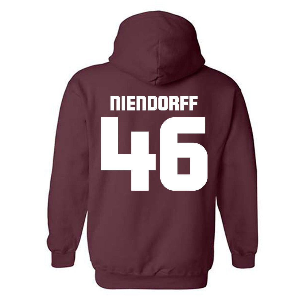 Colgate - NCAA Football : Hal Niendorff - Classic Shersey Hooded Sweatshirt-1