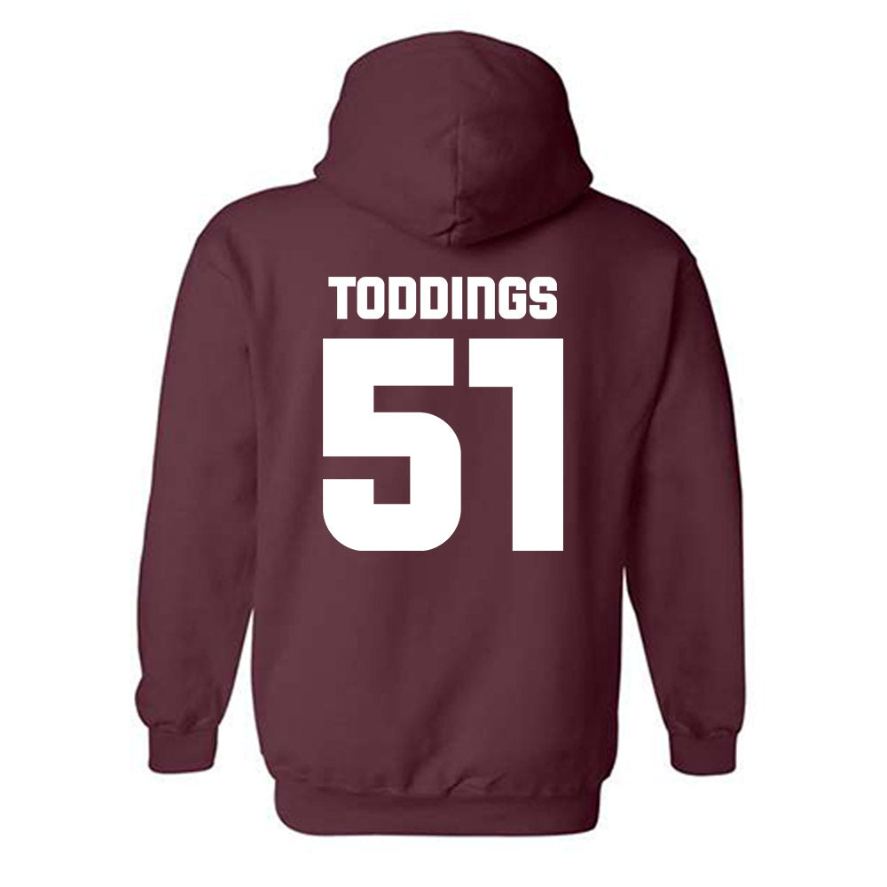 Colgate - NCAA Football : Cole Toddings - Classic Shersey Hooded Sweatshirt-1