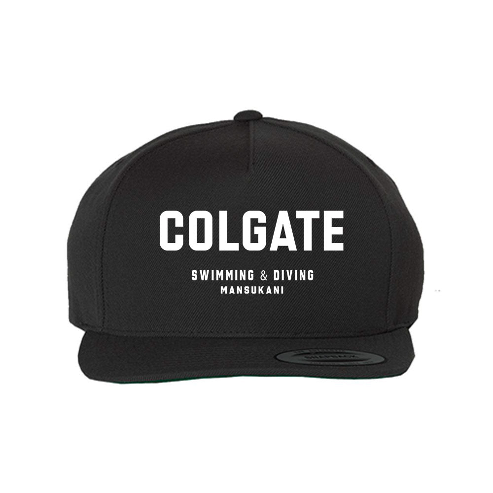 Colgate - NCAA Women's Swimming & Diving : Jayne Mansukani - Snapback Hat-0