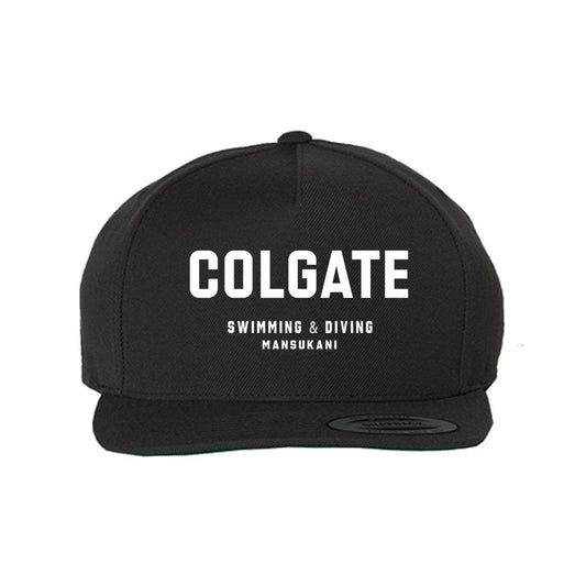 Colgate - NCAA Women's Swimming & Diving : Jayne Mansukani - Snapback Hat-0