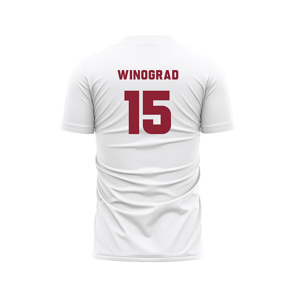 Colgate - NCAA Men's Soccer : Liam Winograd - White Soccer Jersey-1