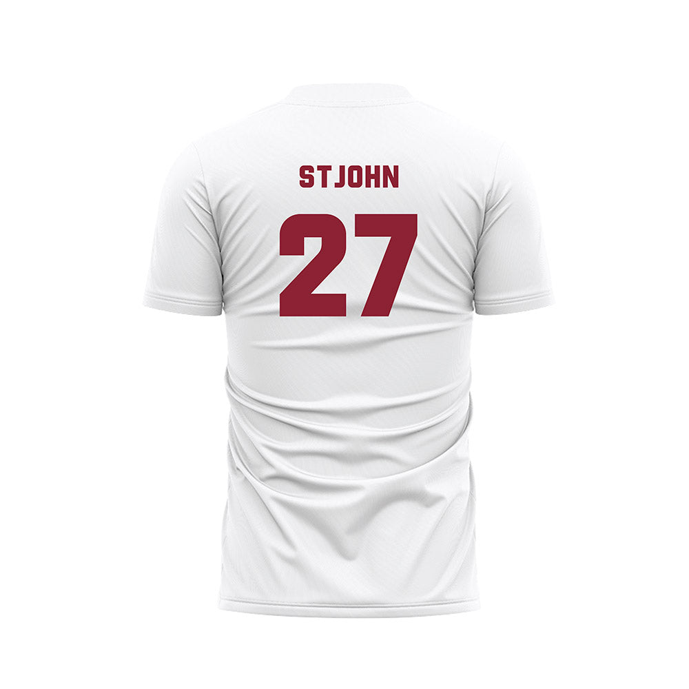 Colgate - NCAA Men's Soccer : Alex StJohn - White Soccer Jersey-1