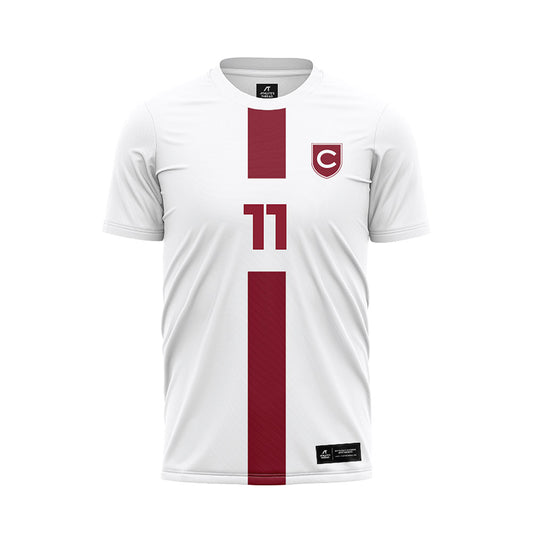Colgate - NCAA Men's Soccer : Blake Pipkin - White Soccer Jersey-0