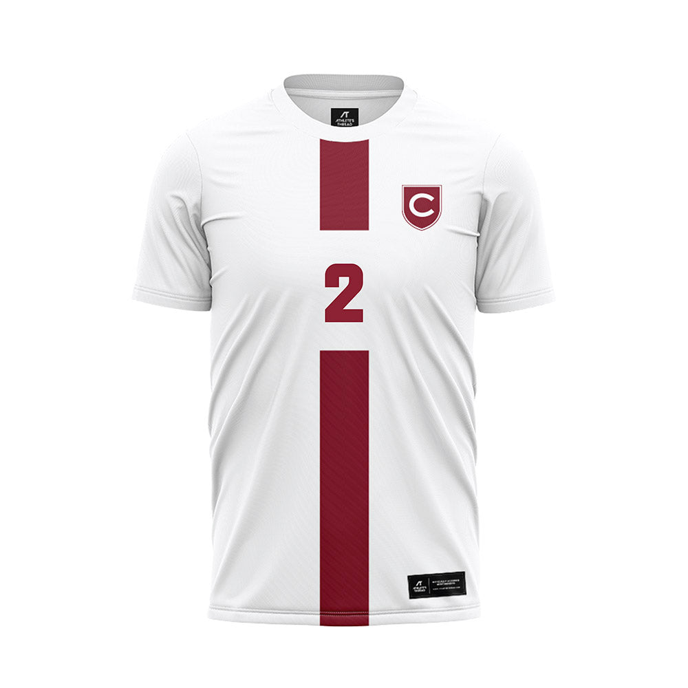 Colgate - NCAA Men's Soccer : Connor Cates - White Soccer Jersey-0