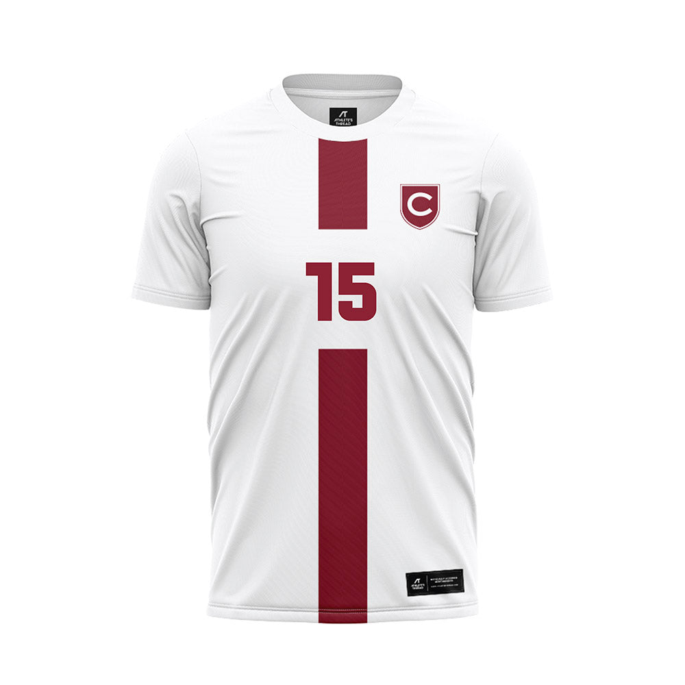 Colgate - NCAA Men's Soccer : Liam Winograd - White Soccer Jersey-0