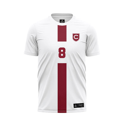Colgate - NCAA Men's Soccer : Aidan Wright - White Soccer Jersey-0