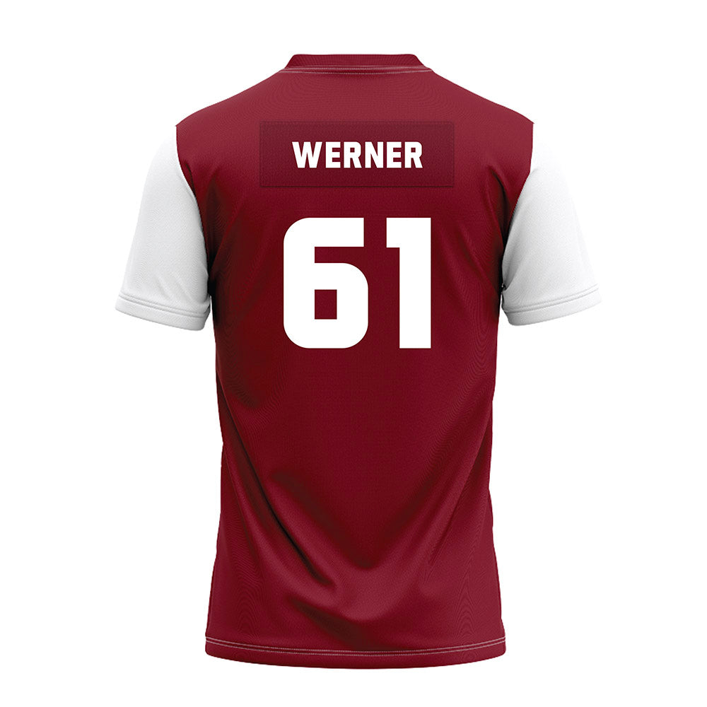 Colgate - NCAA Football : Dominic Werner - Maroon Premium Football Jersey-1