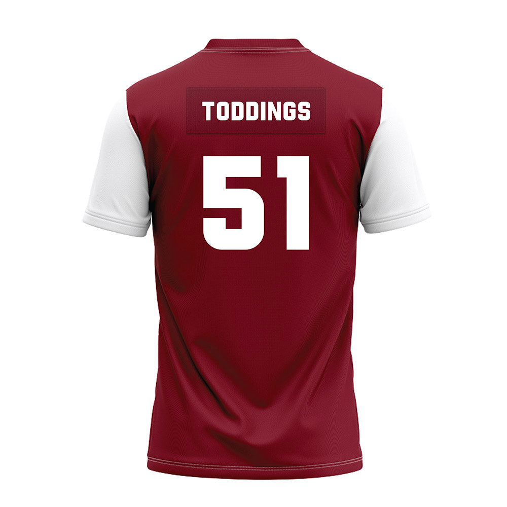 Colgate - NCAA Football : Cole Toddings - Maroon Premium Football Jersey-1