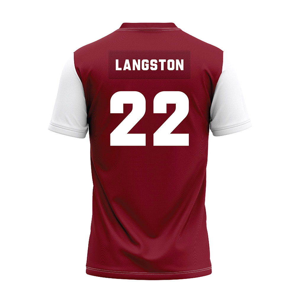 Colgate - NCAA Football : Kenny Langston - Maroon Premium Football Jersey-1