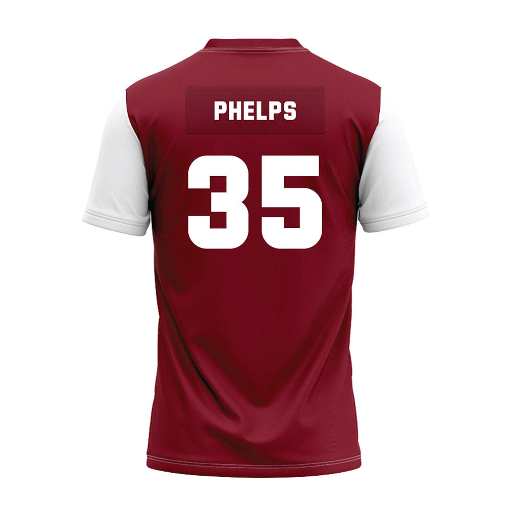 Colgate - NCAA Football : Connor Phelps - Maroon Premium Football Jersey-1