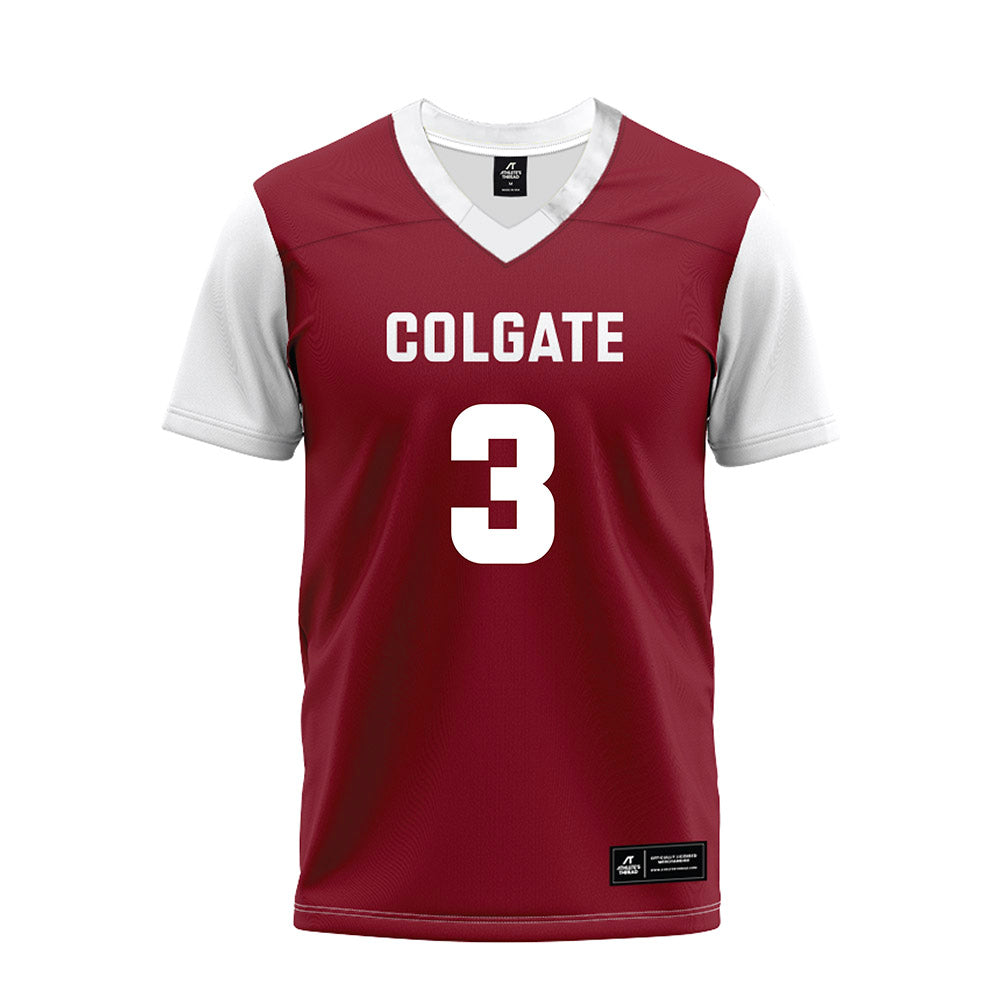 Colgate - NCAA Football : Taytum Johnson - Maroon Premium Football Jersey-0