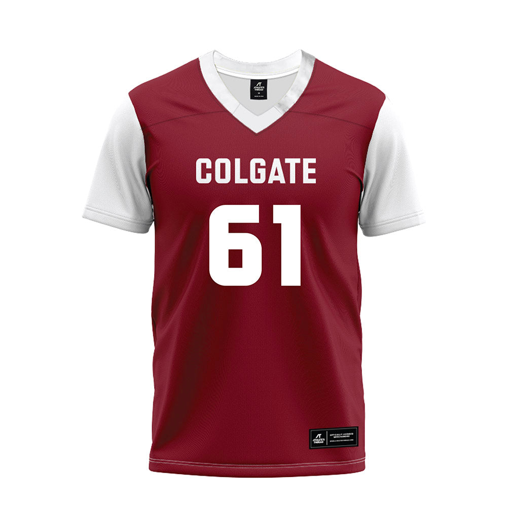 Colgate - NCAA Football : Dominic Werner - Maroon Premium Football Jersey-0