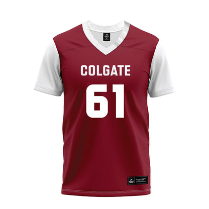 Colgate - NCAA Football : Dominic Werner - Maroon Premium Football Jersey-0