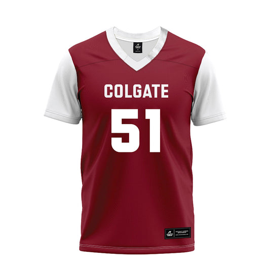 Colgate - NCAA Football : Cole Toddings - Maroon Premium Football Jersey-0