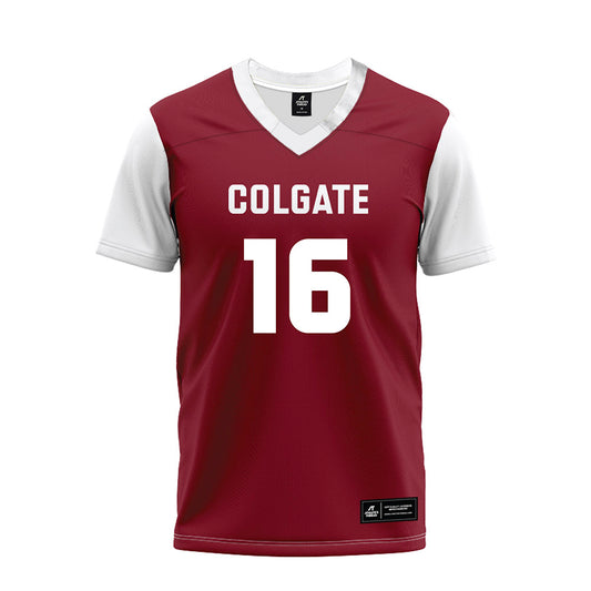 Colgate - NCAA Football : Ricky Bates - Maroon Premium Football Jersey-0