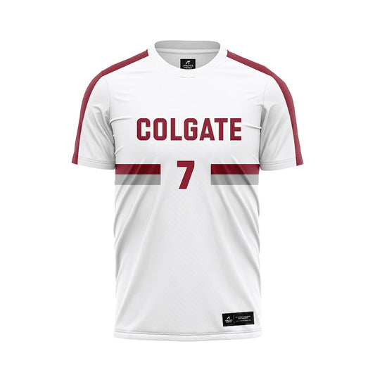 Colgate - NCAA Women's Soccer : Ava McCloskey - White Soccer Jersey-0