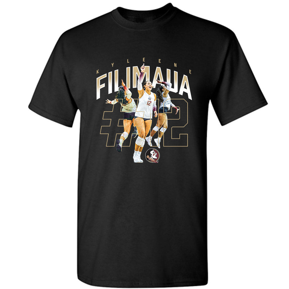 FSU - NCAA Women's Volleyball : Kyleene Filimaua - Player Collage T-Shirt