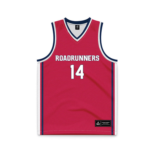 MSU Denver - NCAA Men's Basketball : Isaiah Freeman - Red Basketball Jersey-0