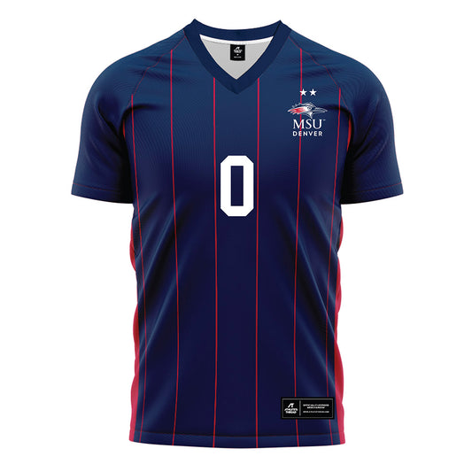 MSU Denver - NCAA Women's Soccer : Kiley Hyde - Blue Soccer Jersey-0