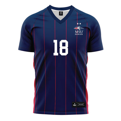 MSU Denver - NCAA Women's Soccer : Jocelyn Thompson - Blue Soccer Jersey-0