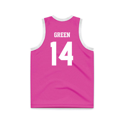 Alabama - NCAA Women's Basketball : Zaay Green - Pink Basketball Jersey