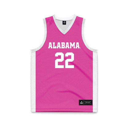 Alabama - NCAA Women's Basketball : Karly Weathers - Pink Basketball Jersey