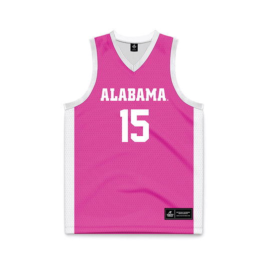 Alabama - NCAA Women's Basketball : Ta'Mia Scott - Pink Basketball Jersey-0