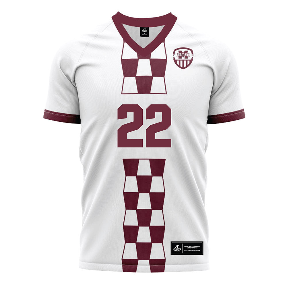 Mississippi State - NCAA Women's Soccer : Ella Petersen - White Soccer Jersey-0