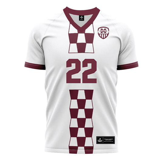 Mississippi State - NCAA Women's Soccer : Ella Petersen - White Soccer Jersey-0