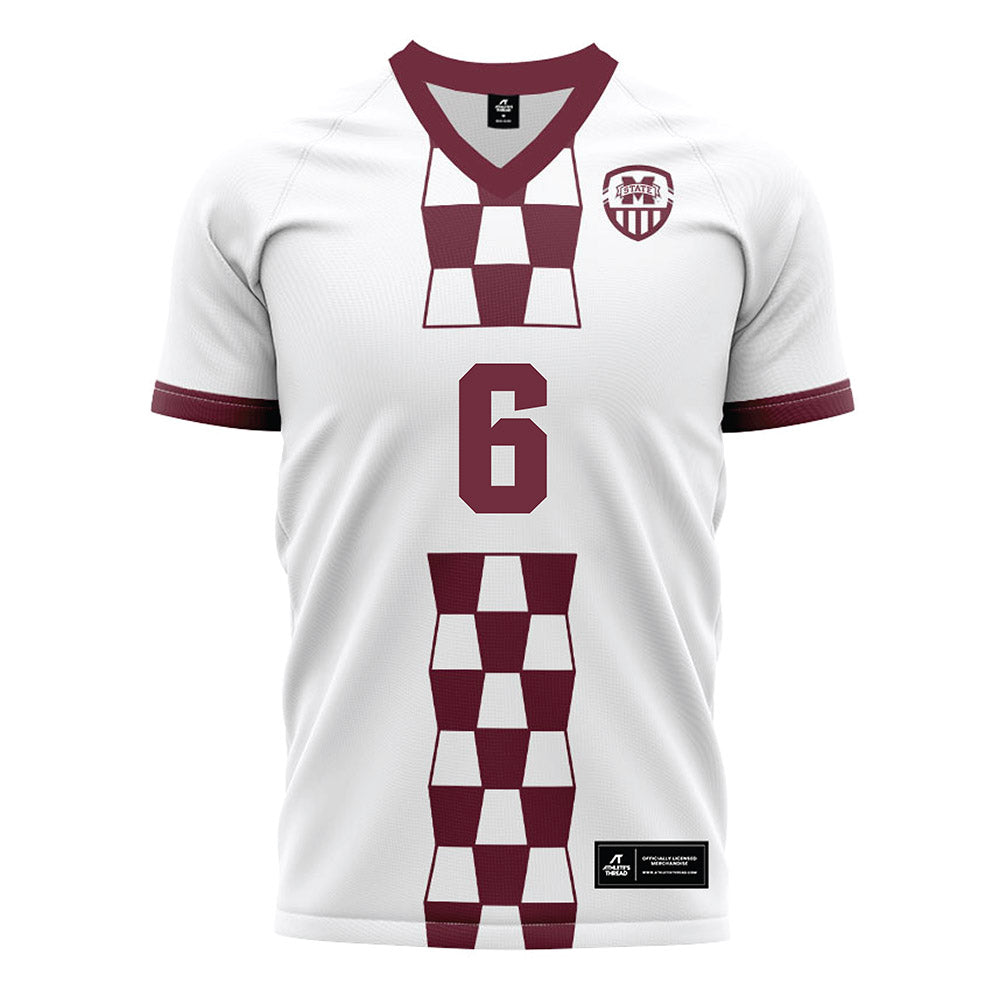 Mississippi State - NCAA Women's Soccer : Ellie Pitts - White Soccer Jersey-0