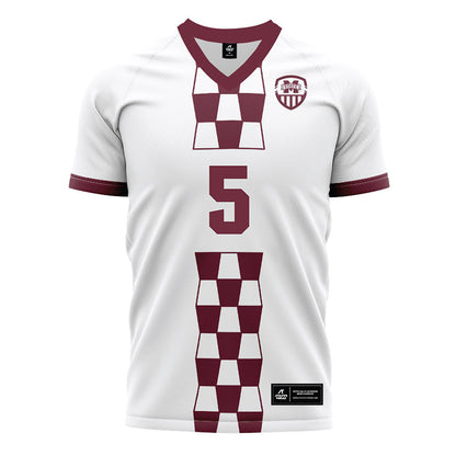 Mississippi State - NCAA Women's Soccer : ally perry - White Soccer Jersey-0