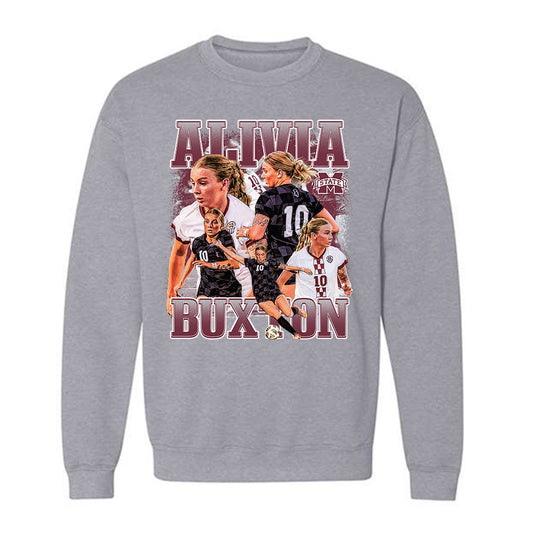 Mississippi State - NCAA Women's Soccer : Alivia Buxton - Player Collage Crewneck Sweatshirt