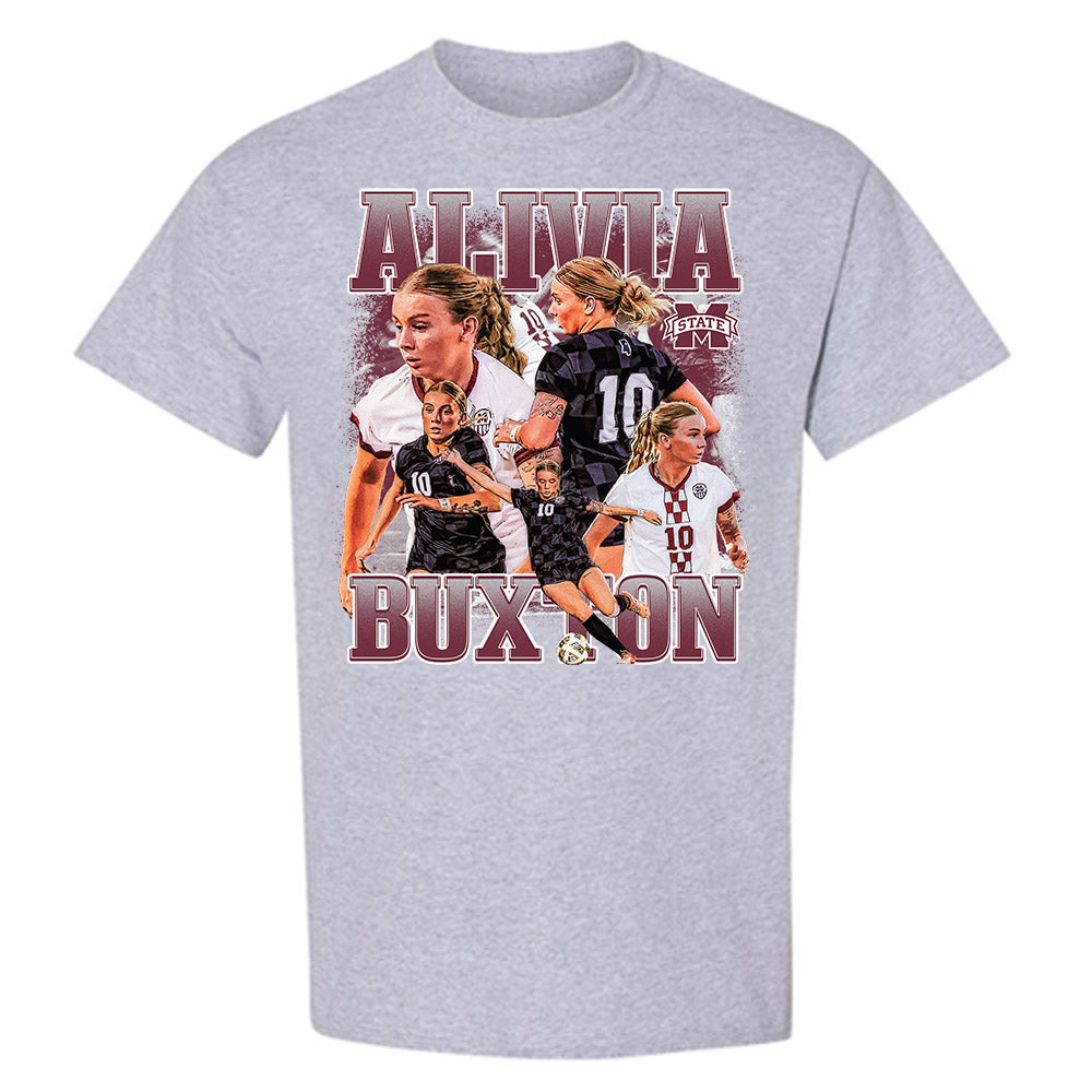 Mississippi State - NCAA Women's Soccer : Alivia Buxton - Player Collage T-Shirt
