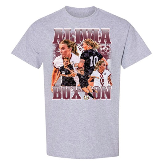 Mississippi State - NCAA Women's Soccer : Alivia Buxton - Player Collage T-Shirt