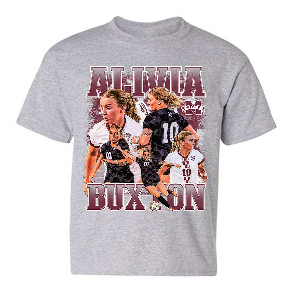 Mississippi State - NCAA Women's Soccer : Alivia Buxton - Player Collage Youth T-Shirt