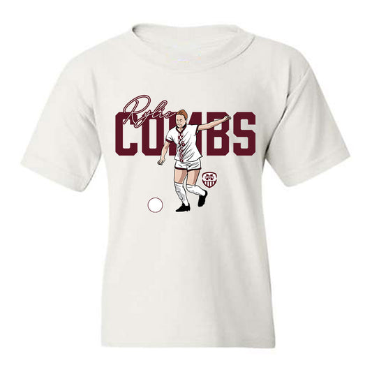 Mississippi State - NCAA Women's Soccer : Rylie Combs - Caricature Youth T-Shirt-0