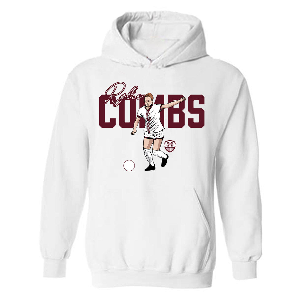 Mississippi State - NCAA Women's Soccer : Rylie Combs - Caricature Hooded Sweatshirt-0