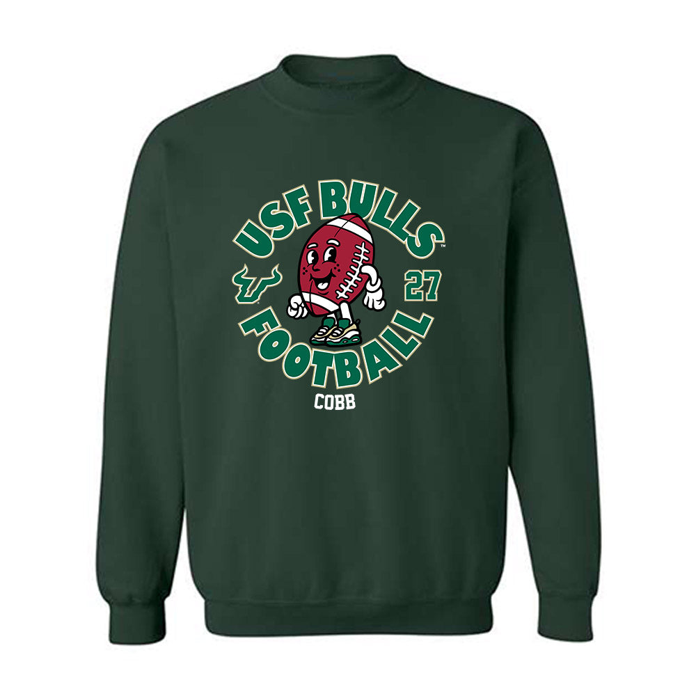 USF - NCAA Football : Cameron Cobb - Fashion Shersey Crewneck Sweatshirt-0