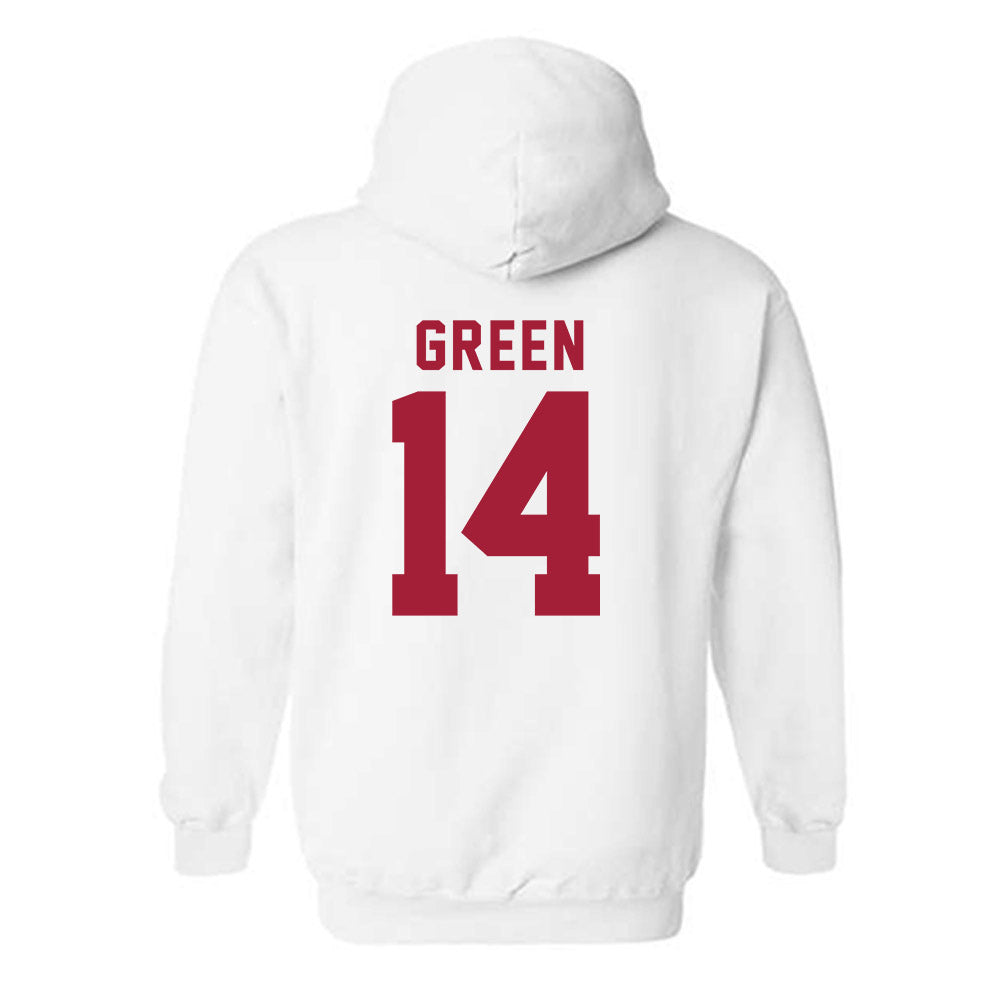 Alabama - NCAA Women's Basketball : Zaay Green - Classic Fashion Shersey Hooded Sweatshirt-1